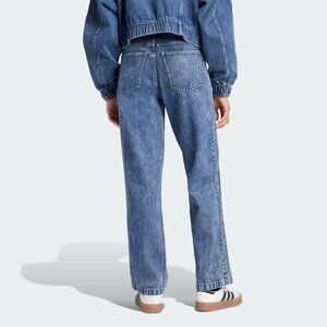 ADIDAS ORIGINALS PREMIUM ESSENTIALS DENIM STRAIGHT LEG PANTS